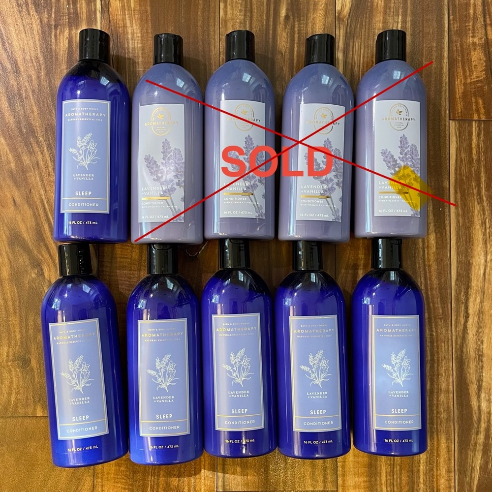 Bath & Body Works Aromatherapy Sleep Conditioner – Lavender Vanilla (Set of 6)